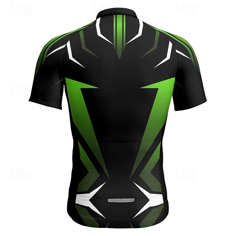 Men's Cycling Jersey Geometric Short Sleeve Bike Tee Tshirt Jersey with 3 Rear Pockets Mountain Bike MTB Quick Dry Anatomic Design Wicking Breathable Sports Yellow Red Blue Clothing Apparel 2026 - $28.99 –P14