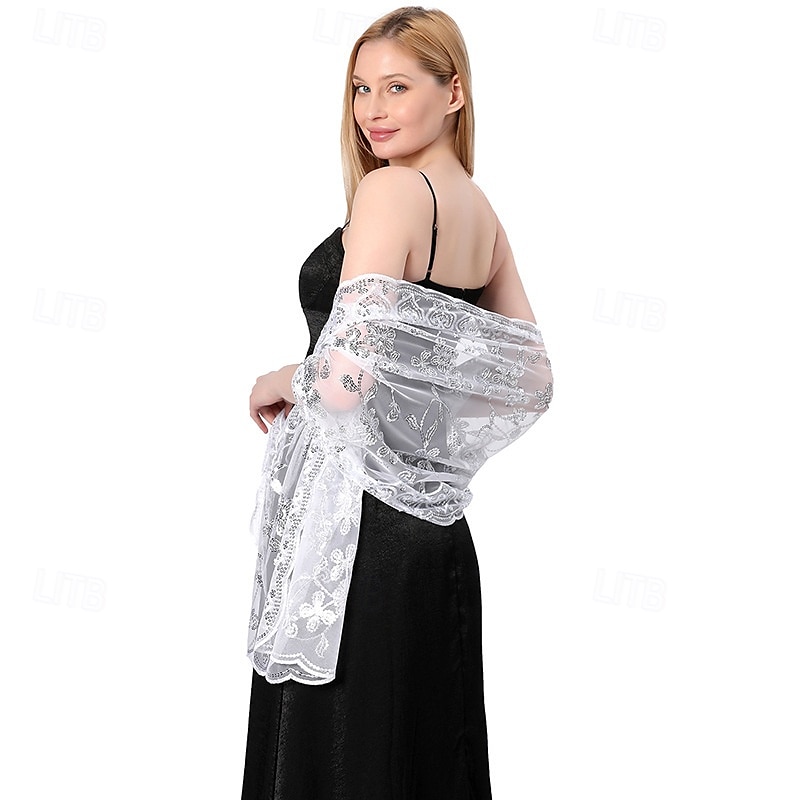 Retró Ordító 20-as évek 1920-as évek sál Wrap Kendők A nagy Gatsby Flapper lány Flitter Rojt Női Farsang Esküvő Estély Álarcos mulatság Felnőttek Kendő 2025 - $17.49 –P11