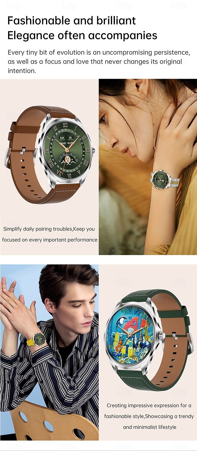 696 TN88 Orologio intelligente 1.43 pollice Intelligente Bracciale Bluetooth Pedometro Avviso di chiamata Monitoraggio del sonno Compatibile con Android iOS Da donna Da uomo Chiamate in vivavoce del 2025 a $65.99 –P5