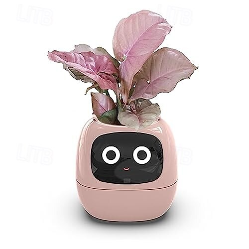 1 PCS Smart Flowerpots, Smart Pet Planter, Ai Planter, Intelligent Flowerpots, Multiple Expressions, 7 Smart Sensors, and Ai Chips Make Raising Plants Easy and Fun for Living Room, Plant-Free 2025 - $184.99 –P5