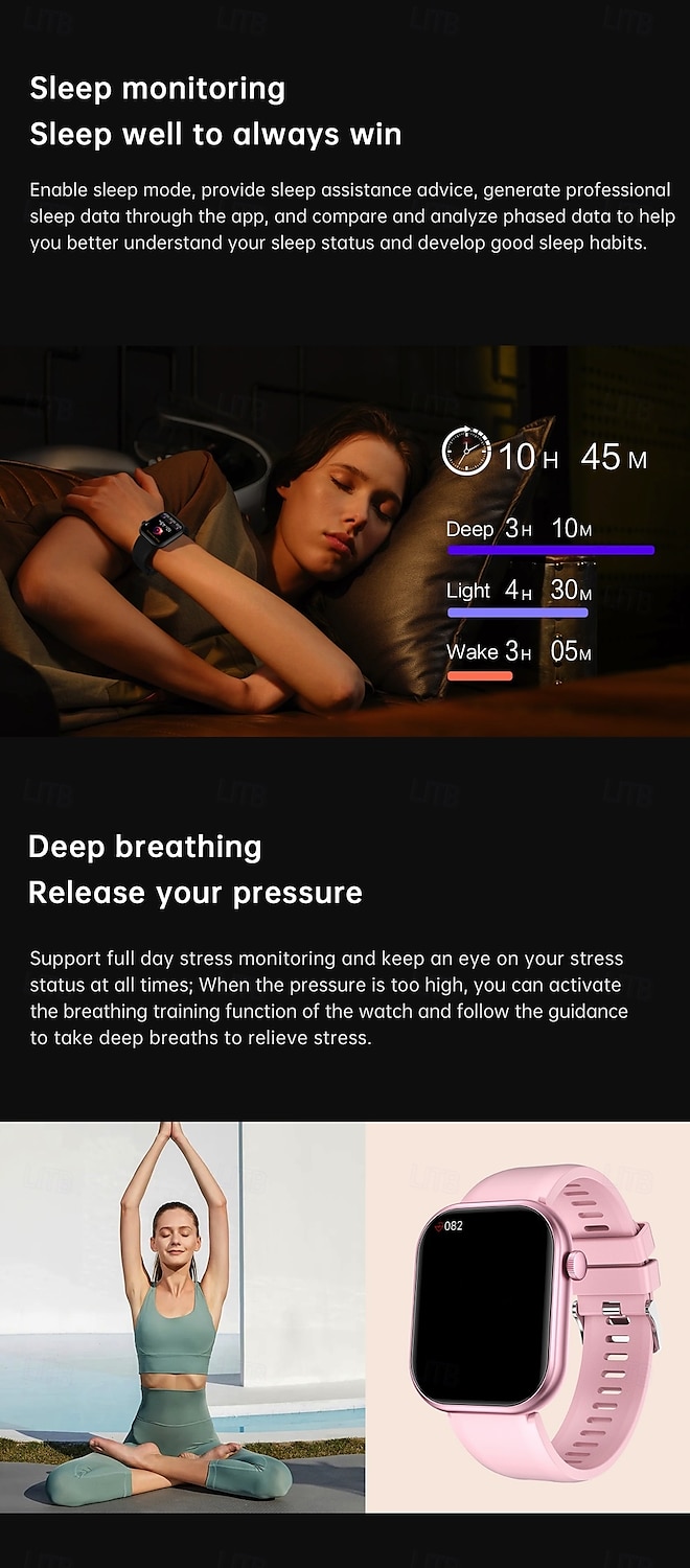 696 G20PRO Smart Watch 2.01 inch Smartwatch Fitness Running Watch Bluetooth ECG+PPG Pedometer Call Reminder Compatible with Android iOS Women Men Hands-Free Calls Message Reminder IP 67 41mm Watch 2025 - $32.99 –P15