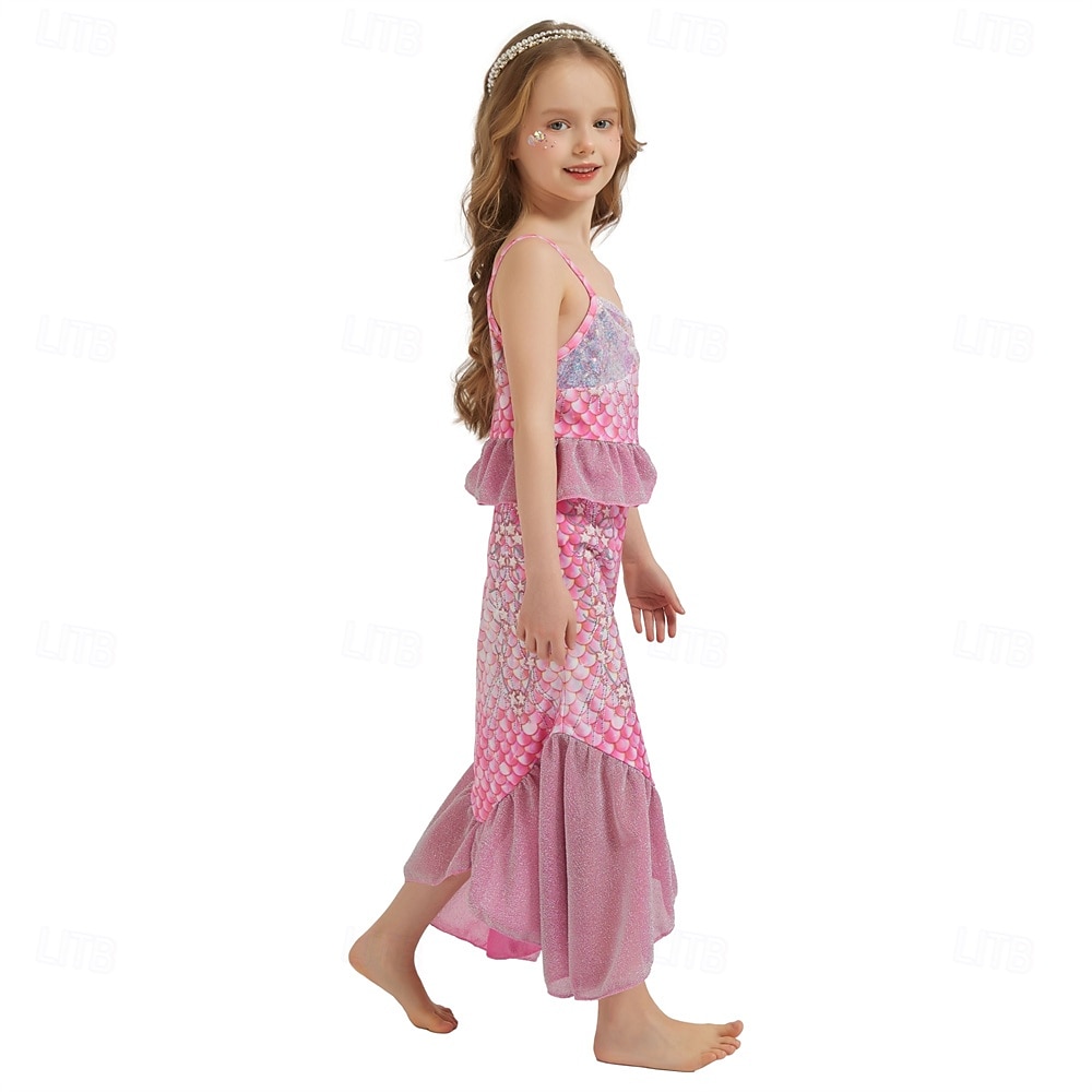 La Sirenetta Principessa Sirena Vestito Costume per festa a tema Cosplay Cosplay di film for Ragazze Bambini Carnevale Mascherata Feste Ferie del 2025 a $34.09 –P11