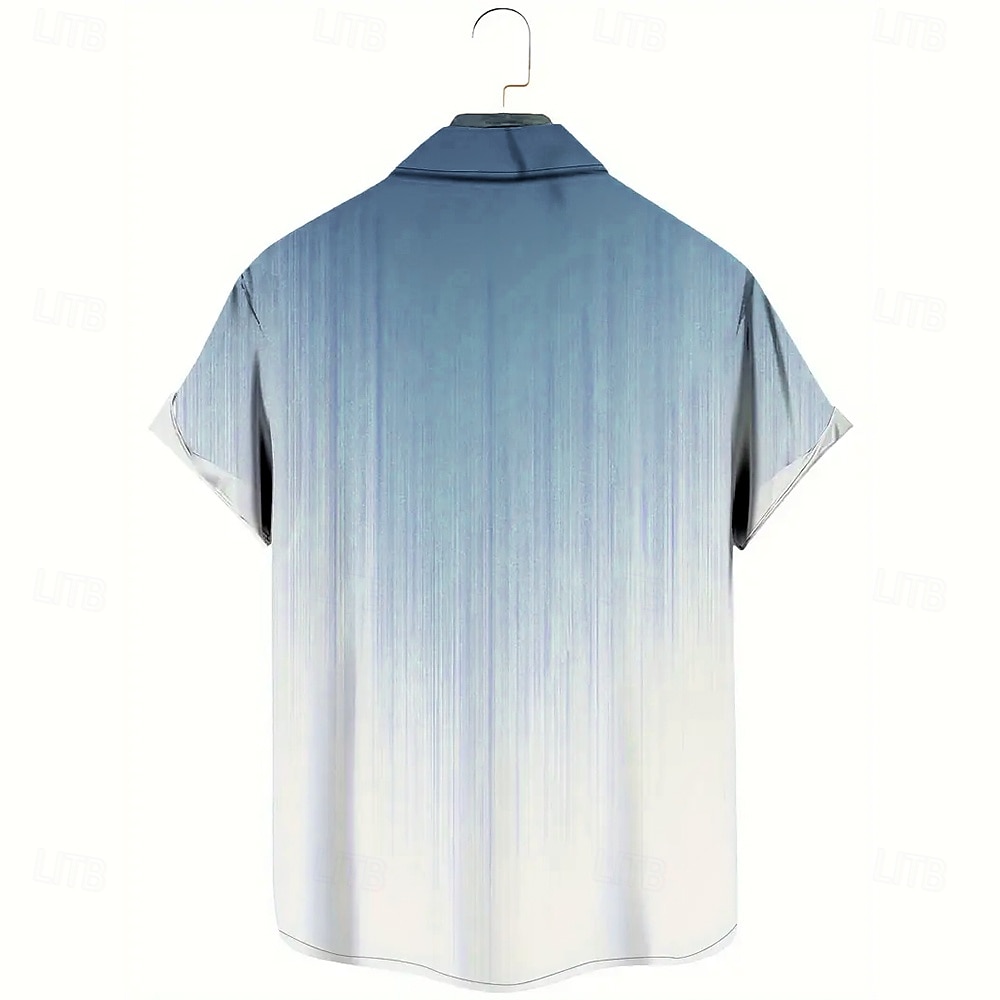 Men's Coconut Tree Tropical Plants Shirt Summer Hawaiian Shirt Button Up Shirt Short Sleeve Hawaiian Resort Vacation Holiday Beach Wear Summer Turndown 3D Print Collared Shirts Front One Pocket Blue 2025 - $23.99 –P4