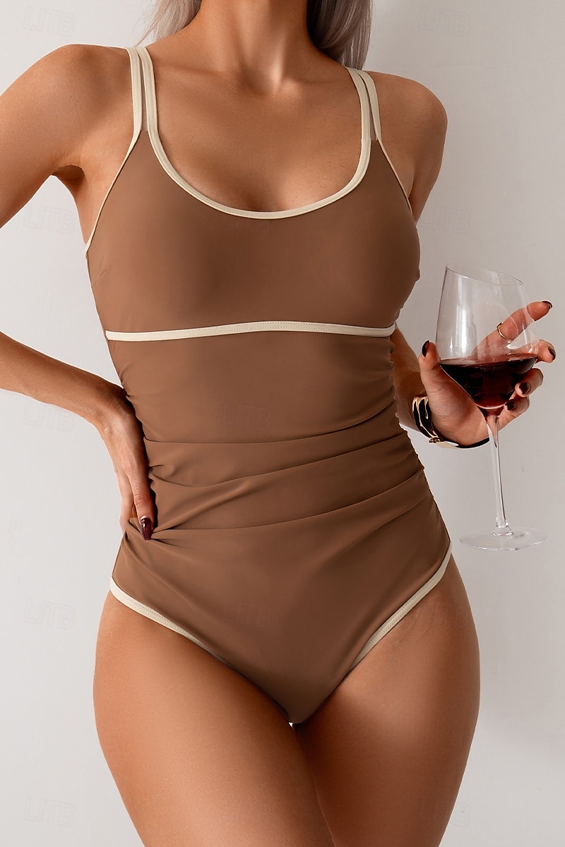 Női Fürdőruha Bikini 2 darab Fürdőruha Nyitott hátú Kollázs Tropikus Strandruházat Színes U-alakú Ujjatlan Fürdőruhák 2025 - $23.99 –P17