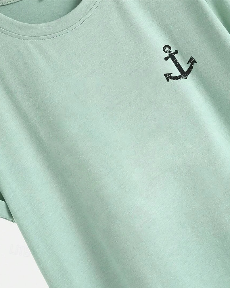 Herren T-Shirt Kurzarmshirt Kurzarm Rundhalsausschnitt Frühling & Herbst Buchstabendruck Mode Designer Druck Urlaub Straße Ausgehen Dunkelgrau Weiß Schwarz Top T-Shirt für Herren 2025 - $15.99 –P2
