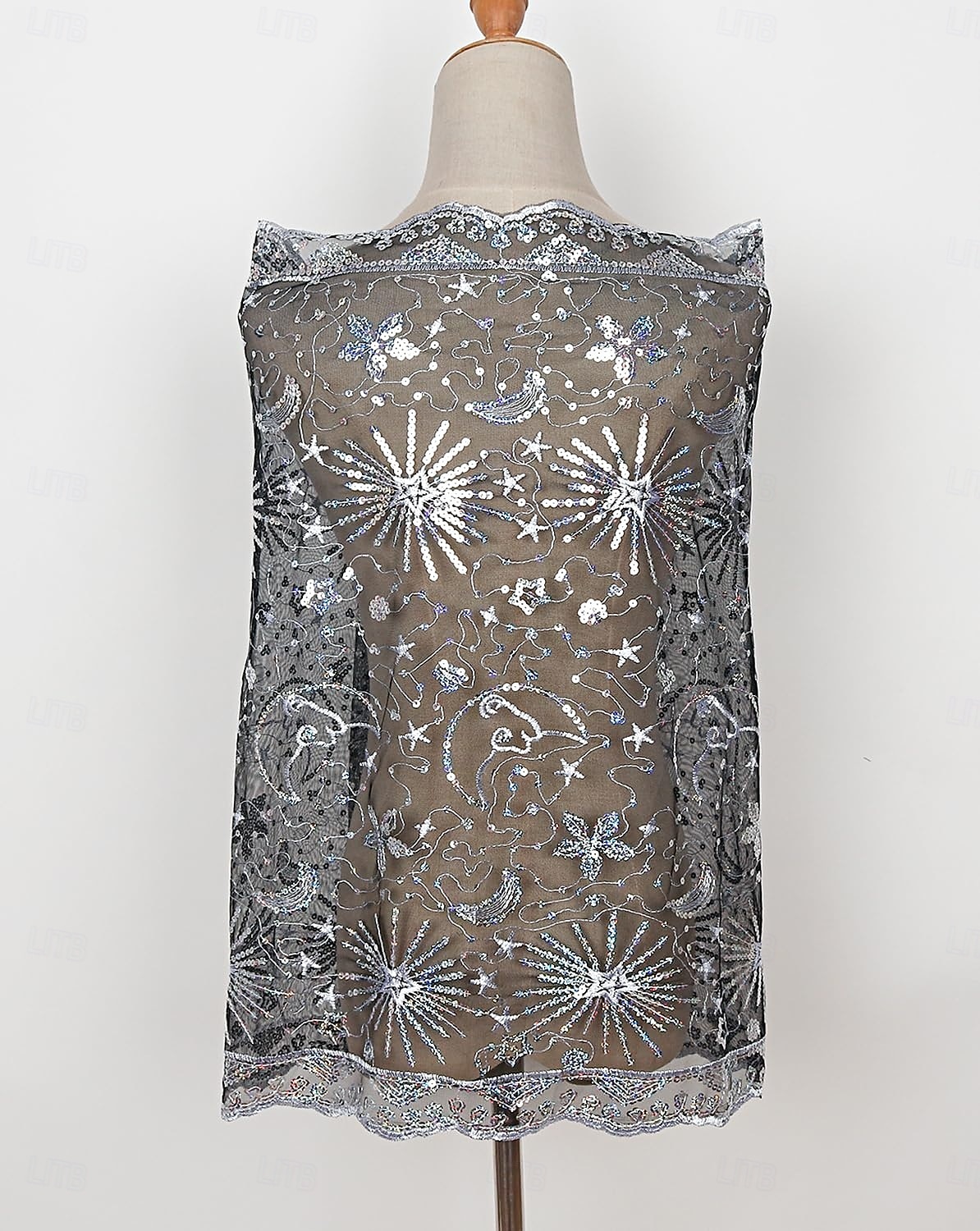 Retro Řvoucí 20s 20. léta 20. století šátek Wrap Přehozy přes ramena Velký Gatsby Flitry Maškarní kostým Dámské Karneval Svatební Večerní oslava Plesová maškaráda Dospělé Šátek 2025 - $17.49 –P13