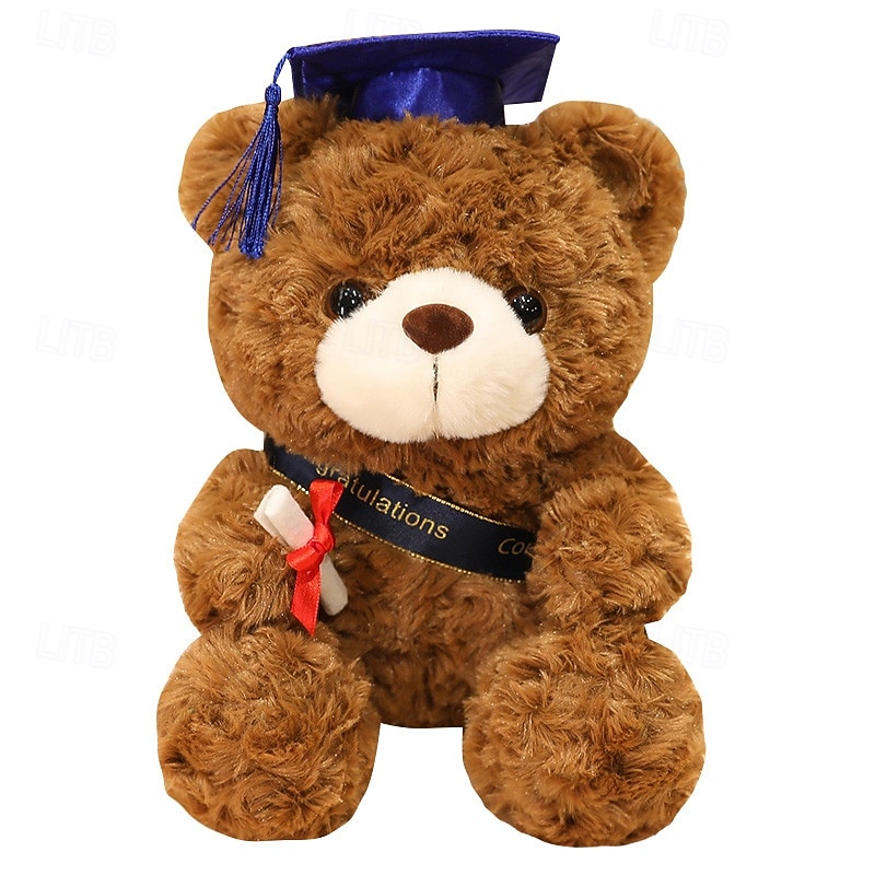 regali di laurea orsacchiotto peluche peluche con diploma di dottorato velluto lingotti d'oro nappa diploma per uomo donna ragazza ragazzo festa di congratulazioni del 2026 a $12.99 –P5