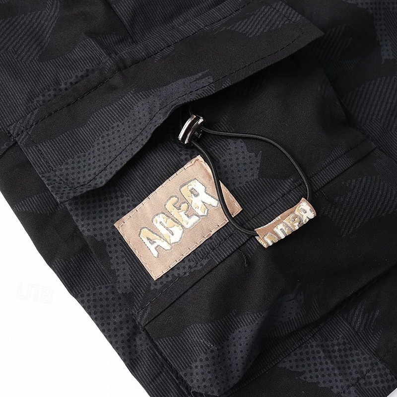 Men's Cargo Shorts Outdoor Shorts Camping Shorts Camo Shorts Hiking Shorts Elastic Waist Multi Pocket Straight Leg Camouflage Moisture Wicking Wearable Knee Length Outdoor Casual Daily Fashion 2025 - $23.99 –P6