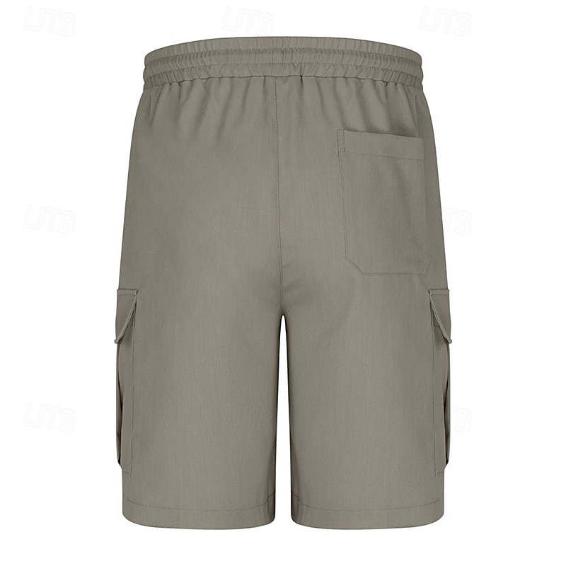 Per uomo Pantaloncini cargo Shorts Pantaloncini Estivi Coulisse Elastico in vita Multi-tasche Semplice Comodità Indossabile Lunghezza al ginocchio All'aperto Sport Quotidiano Moda Casual Nero Blu del 2025 a $18.99 –P18