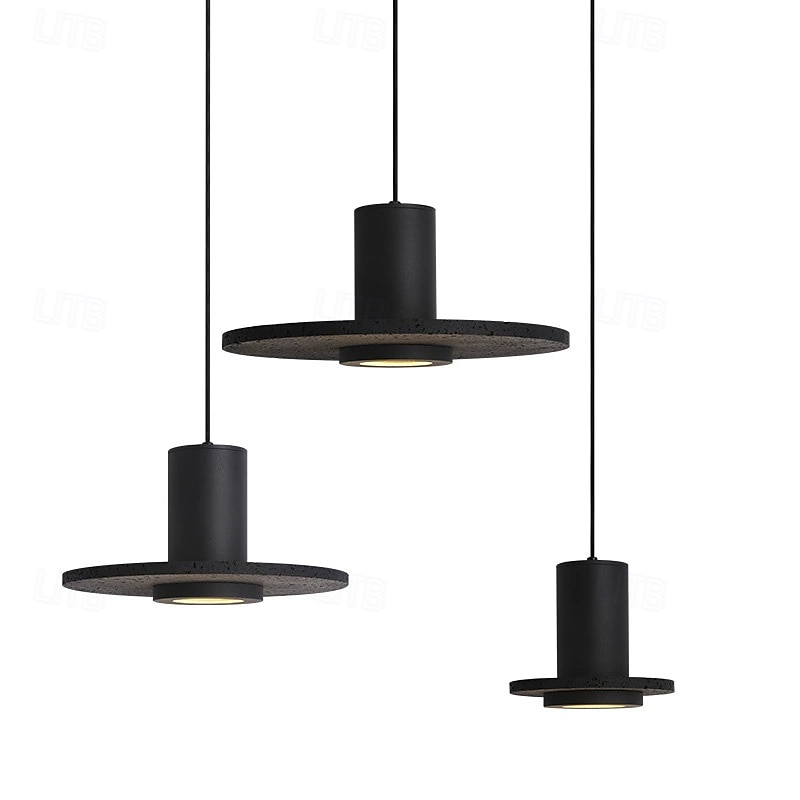 33 cm Design de Lanterne Suspendue Formes Géométriques Suspension Pierre Style Artistique Style Formel Le style rétro ancien Rustique 110-120V 220-240V de 2025 ? $148.99 –P8