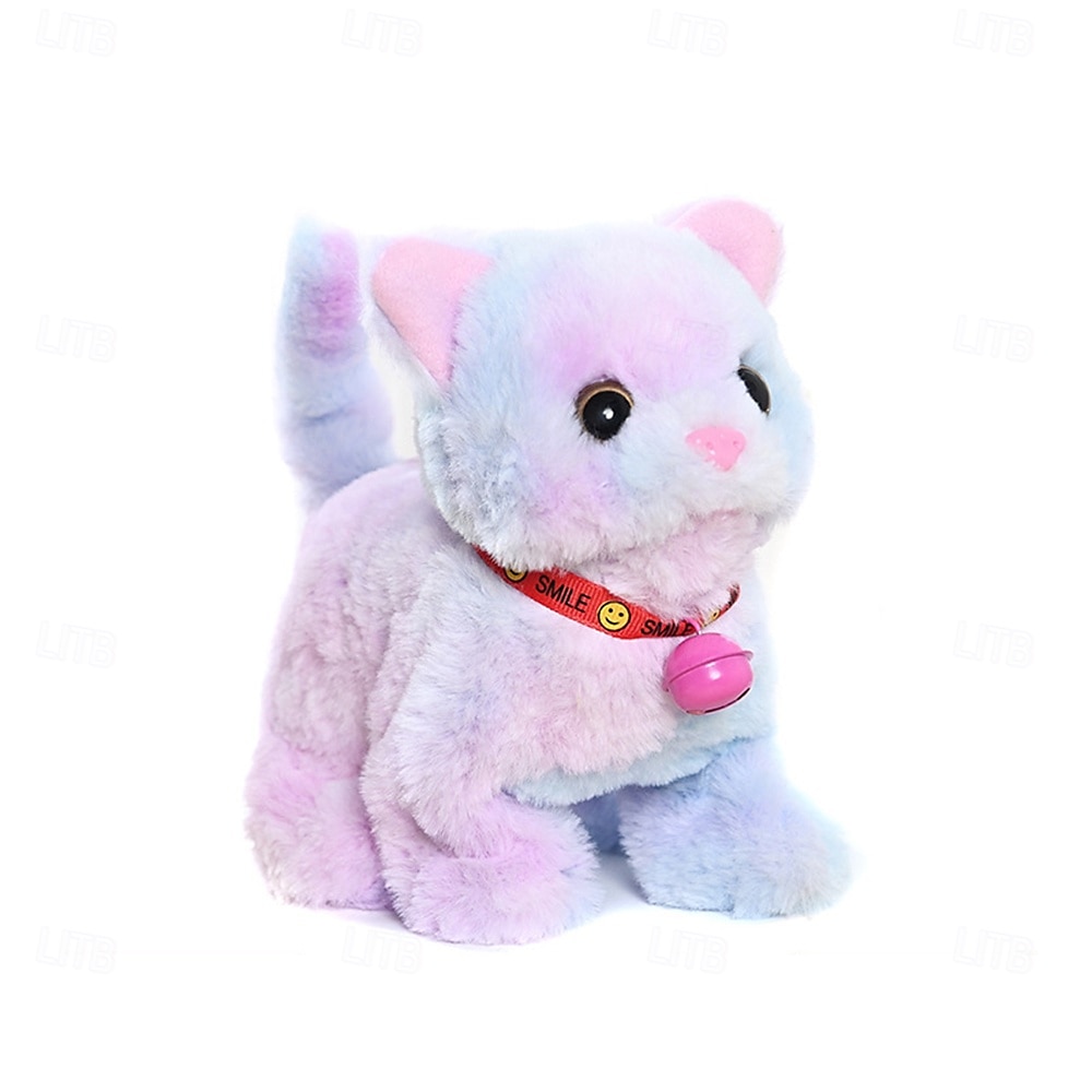 Plush Cat Stuffed Animal Interactive Cat Robot Robotic Cat Barking Meow Kitten Touch Control Electronic Pet Robot Kitty Toy Animated Cat for Girl Baby Kid 2025 - $23.99 –P9