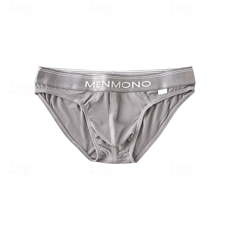 Hombre 1 pc Bragas básicas Slip Retazos Poliéster Transpirable Suave Cómodo Refranes y citas Tiro Medio Negro Blanco 2025 - $10.49 –P7