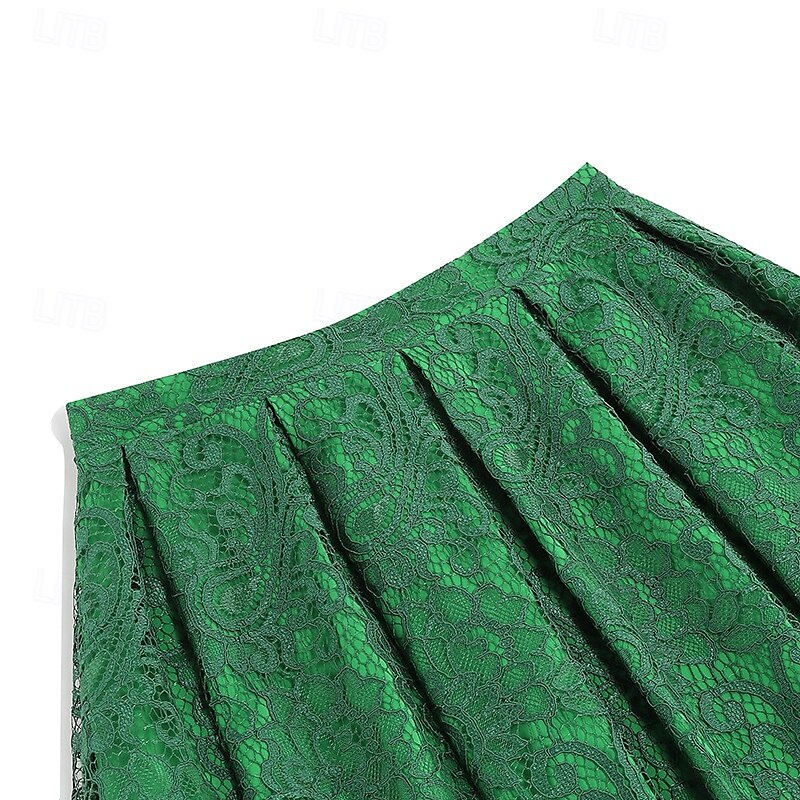 Retro Vintage 1950s Skirt Lace Women's Masquerade Daily Wear Date Bachelorette Party Adults' Skirt 2025 - $21.99 –P14