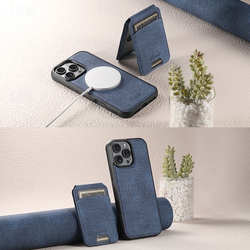 teléfono Funda Para iPhone 16 Pro Max Plus iPhone 15 Pro Max Plus iPhone 14 13 12 Pro Max Plus Funda Trasera con Soporte Desmontable Magnética Retro TPU Cuero de PU 2025 - GBP £17 –P8