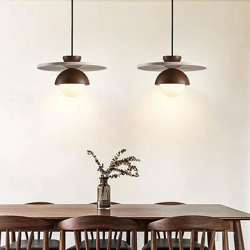 30 cm Design de Lanterne Suspendue Formes Géométriques Suspension Pierre Verre Style Artistique Le style rétro Style Classique ancien Rustique 110-120V 220-240V de 2025 ? $279.99 –P2