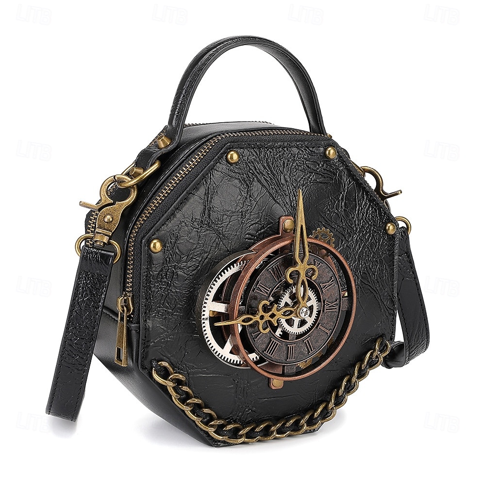 Punk & Gothique Steampunk Sac Sac à Bandoulière Rivet Equipement Déguisement Femmes Halloween Carnaval Soirée Décontracté Quotidien LARP Adulte Sac de 2026 ? $40.99 –P6
