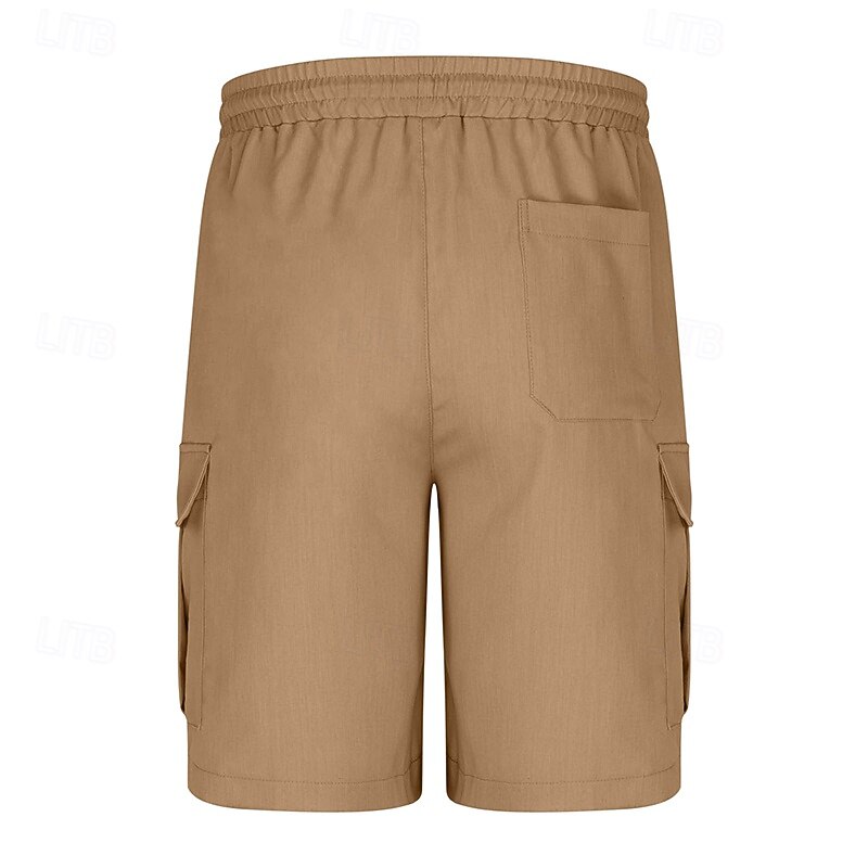 Per uomo Pantaloncini cargo Shorts Pantaloncini Estivi Coulisse Elastico in vita Multi-tasche Semplice Comodità Indossabile Lunghezza al ginocchio All'aperto Sport Quotidiano Moda Casual Nero Blu del 2025 a $18.99 –P3