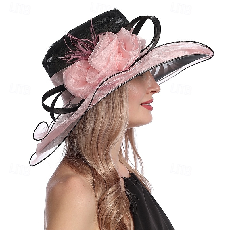 1950-es évek Retro Vintage Derby Kalap Egyházi Kalap Kentucky Derby Kalap Úrnő Nemes Asszony Női Valentin-napi Derby Ascot Lóverseny Fesztivál Felnőtt Kalap Tavasz  Nyár 2026 - $50.99 –P11