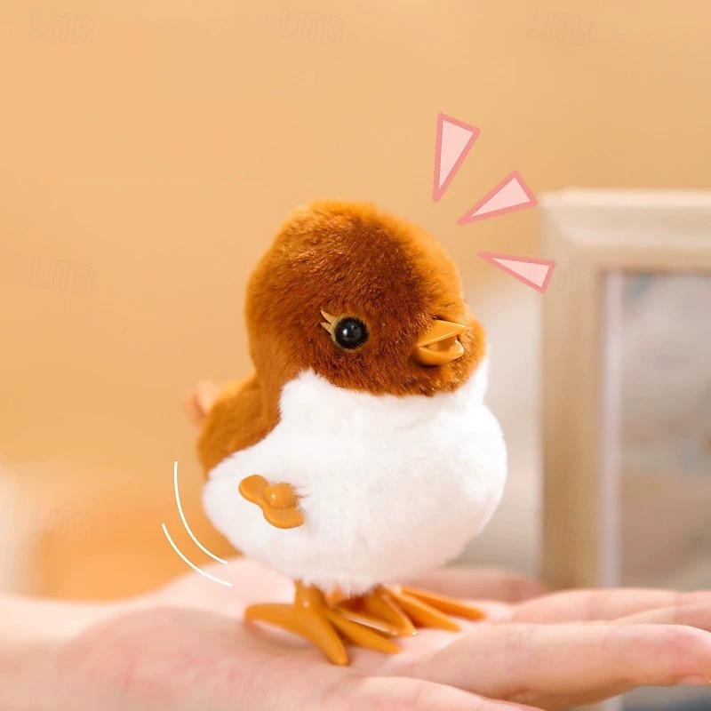jouet en peluche de simulation interactif - poulet/canard sauteur petit animal cadeau d'anniversaire de 2025 ? $16.99 –P5
