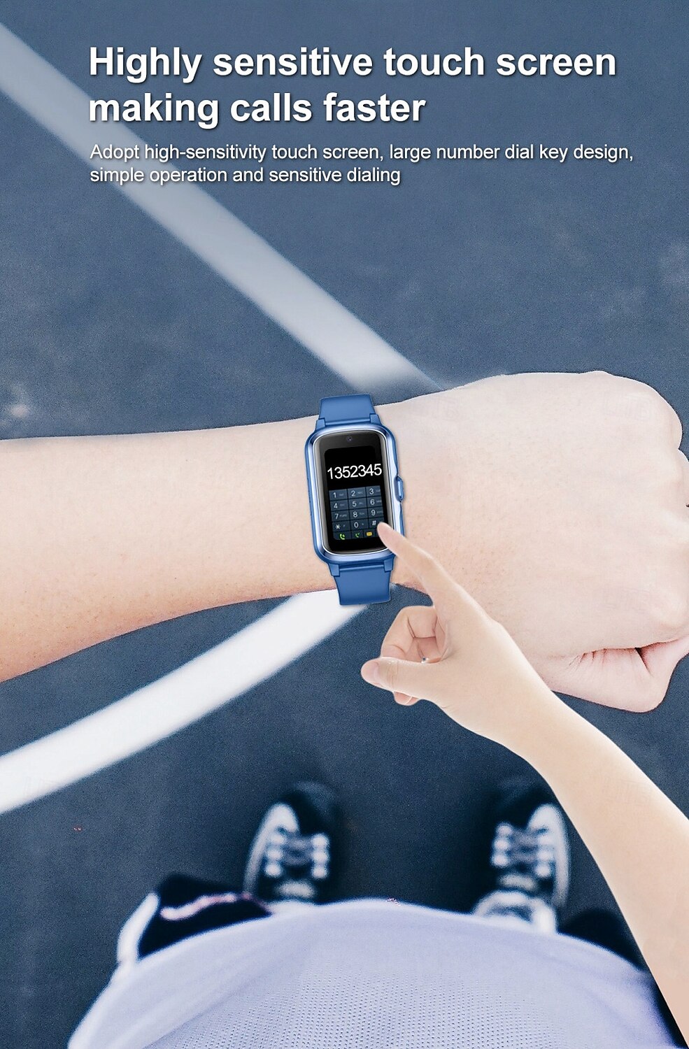 696 D37 Orologio intelligente 1.47 pollice Orologio da Corsa Fitness Smartwatch Bluetooth ECG+PPG Contapassi Promemoria chiamata Compatibile con Android iOS Da donna Da uomo Chiamate in vivavoce del 2025 a $74.99 –P3