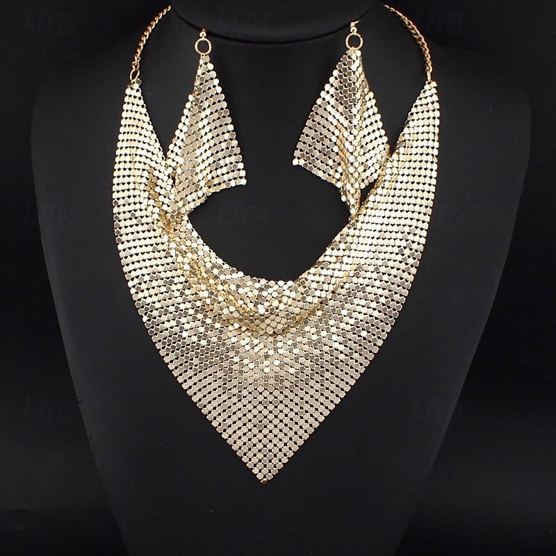 Dam Halsband Elegant Gata Geometri Örhänge 2025 - $15.49 -P5