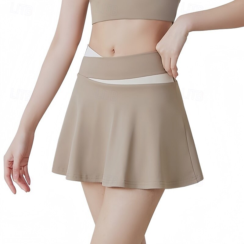 Women's Yoga Skirt High Waist Yoga Gym Workout Pilates Skort Black Royal Blue Purple Sports Activewear Stretchy Slim 2025 - $26.99 –P8