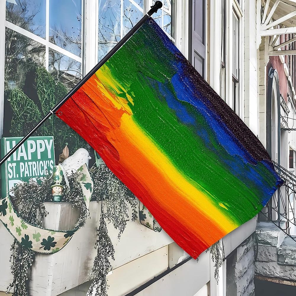 2025年 6月プライド月間 LGBTQ LGBT プライドフラッグ レインボー ハッピープライド屋外装飾 屋内用 グロメット付き 家庭 庭装飾 休日バナーサイン  コレクション – $10.49 –P12