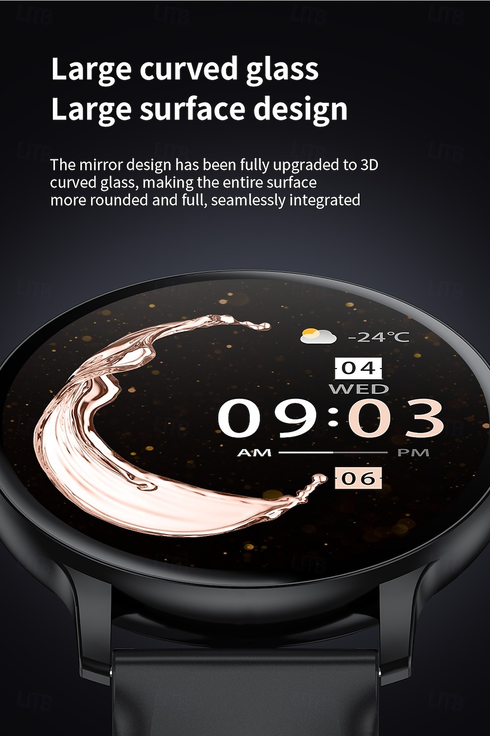 LIGE BW0905 Smart Watch Fitness Tracker Heart Rate Monitor Bluetooth Android iOS Waterproof 1.69" 2025 - $33.99 –P5