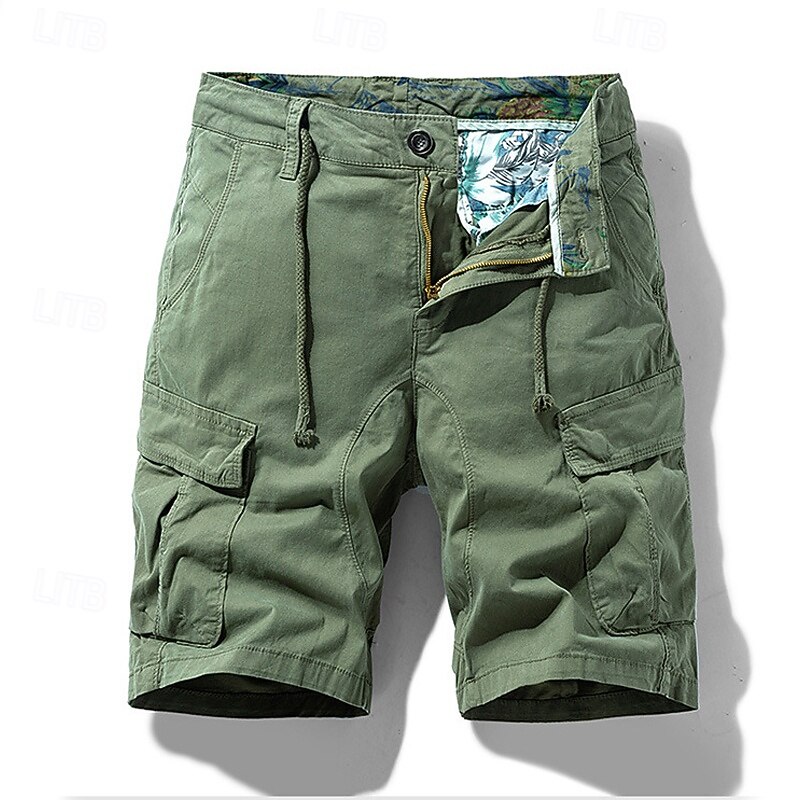 Per uomo Pantaloncini cargo Shorts Pantaloncini Estivi Coulisse Elastico in vita Multi-tasche Semplice Comodità Indossabile Lunghezza al ginocchio All'aperto Sport Quotidiano Moda Casual Nero Cachi del 2025 a $36.99 –P12