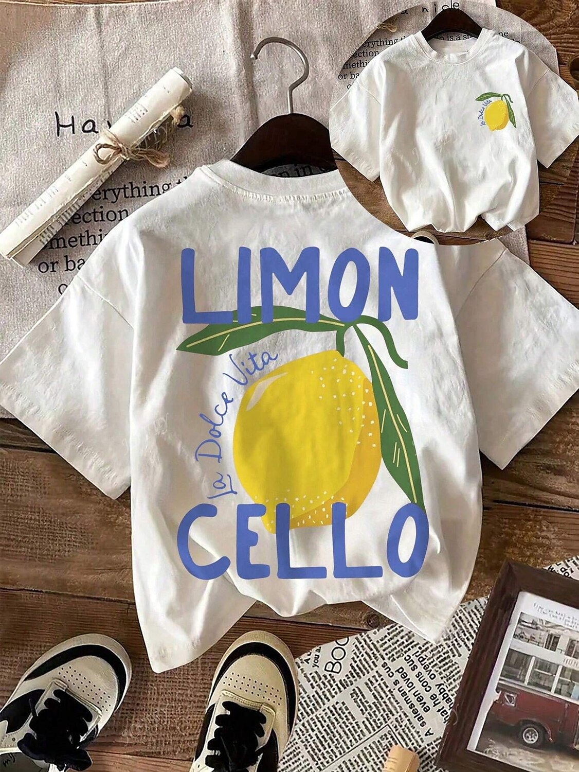 Women's T Shirt Graphic Letter Stylish Modern Casual Short Sleeve V Neck Regular Tops Daily Going out Weekend Print Yellow Summer Spring 2025 - $19.99 –P3