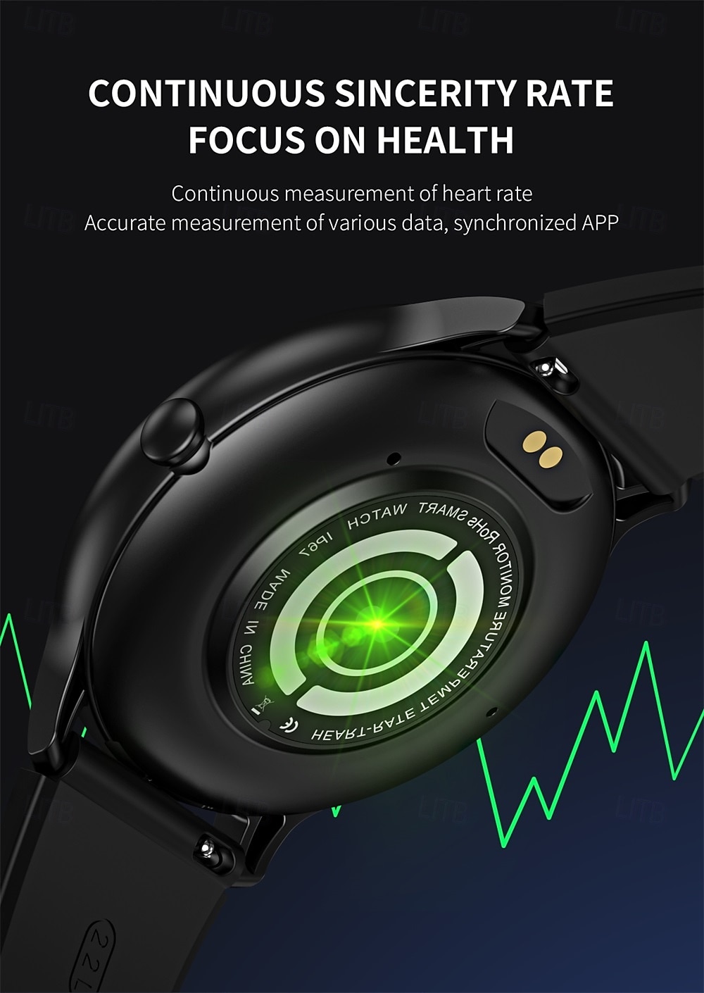 696 HDT6MAX Montre intelligente 1.63 pouce Smartwatch Montre Connectée Bluetooth ECG+PPG Podomètre Rappel d'appel Compatible avec Android iOS Femmes Hommes Appels Mains Libres Rappel de Message IP 67 de 2025 ? $39.99 –P8