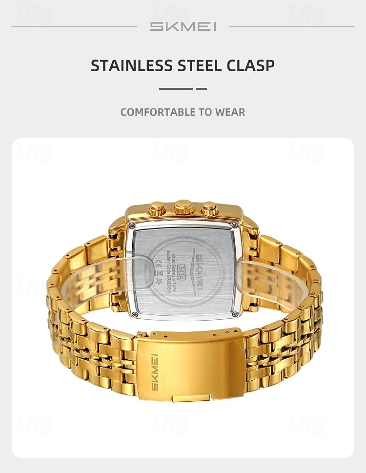 SKMEI Multi Functional Timing Business Men's Watch Waterproof Luminous Calendar Steel Strip Men's Watch 2025 - $39.99 –P7