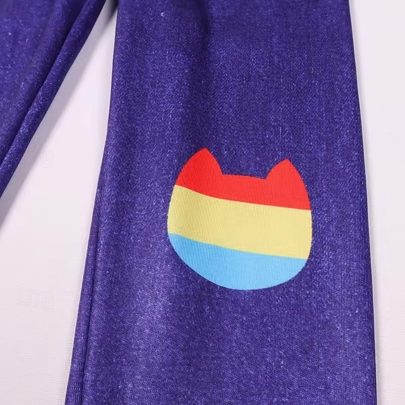 3 kusy Děti Dívčí Proužek Kalhoty Soubor Dlouhý rukáv Módní Venkovní 4 roky + Léto Rainbow Set Rainbow Set + čelenka do vlasů Černobílá sada + čelenka do vlasů 2025 - $28.99 –P8