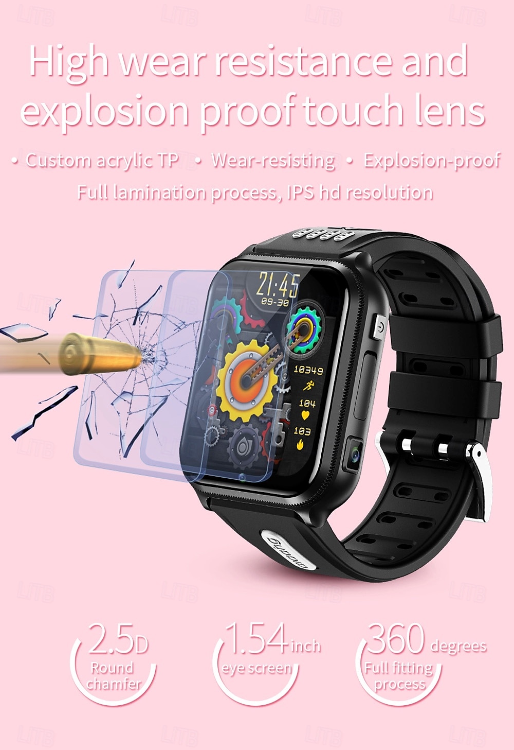 Умные часы 696 H1PRO фитнес-трекер ЭКГ PPG Bluetooth напоминание о вызове Android iOS IP67 44 мм 1.83" 2025 - $97.99 –P7