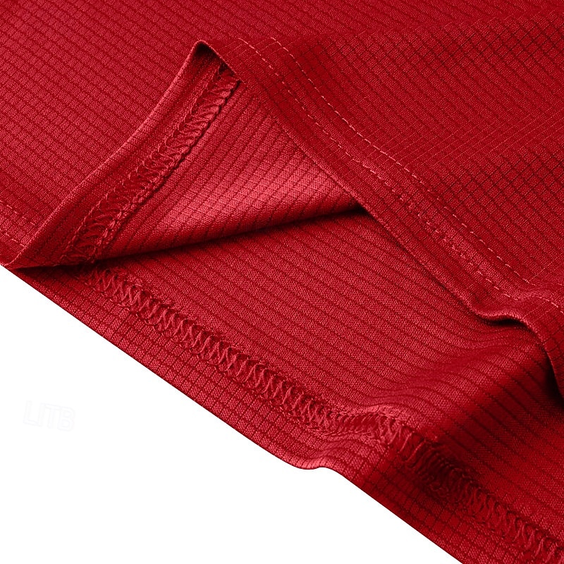 Men's Tee Short Sleeve Shirt Tee Top Short Sleeve Crewneck Spring & Summer Solid / Plain Color Fashion Designer Quick Dry Reflective Strip Vacation Street Going out Black White Red Top Tee for Men 2025 - $14.99 –P24
