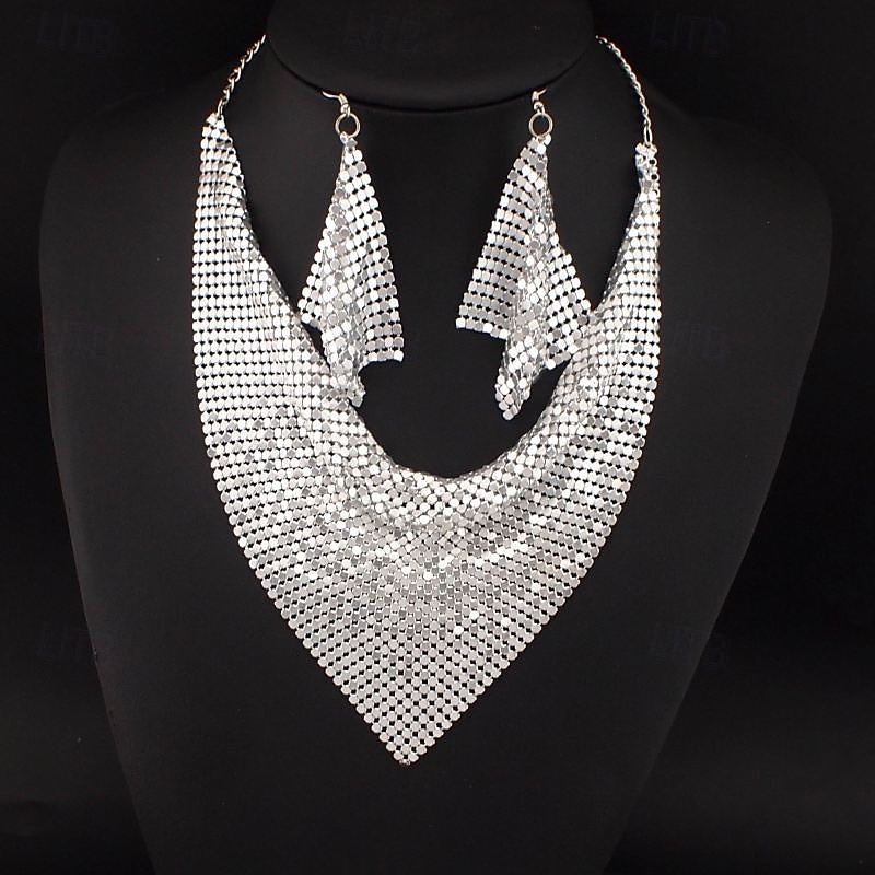 Dam Halsband Elegant Gata Geometri Örhänge 2025 - $15.49 -P4