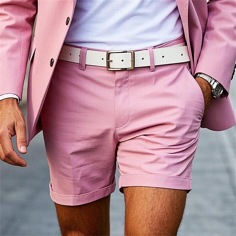 Per uomo Shorts eleganti Shorts da Lavoro Pantaloncini da golf Tasca Semplice Comodità Traspirante Corto All'aperto Affari Sport Casual Bianco Giallo del 2026 a $21.99 –P1