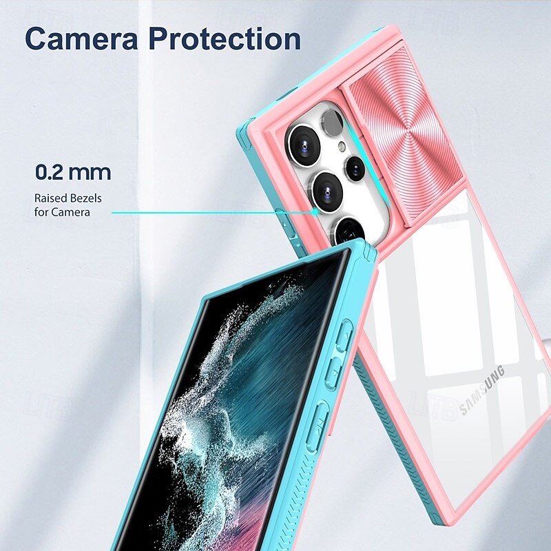 телефон Кейс для Назначение SSamsung Galaxy S24 Ultra Plus S23 Ultra Plus S22 Плюс Ультра Кейс на заднюю панель Защита от удара Ретро ТПУ ПК 2025 - $17.99 –P4
