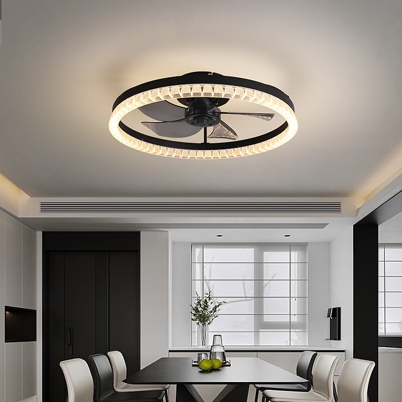 50 cm Tompítható Mennyezeti ventilátor Fém Akril Modern Skandináv stílus 220-240 V 2025 - $270.59 –P6