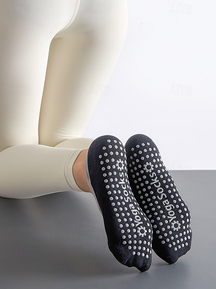„protiskluzové ponožky na jógu pro ženy – úchopové ponožky inspirované baletem s elastickými pásky, prodyšná bavlna, ideální pro pilates, barre, tanec a cvičení“ 2025 - $9.99 –P4