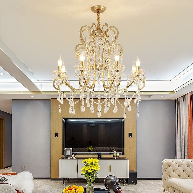 4-Light 6-Light 50 cm Pendant Lantern Design Chandelier Metal Painted Finishes Modern 110-120V 220-240V 2025 - $648.27 –P8