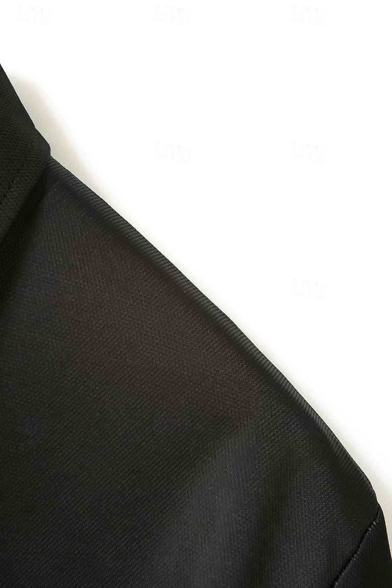 Men's Golf Shirt Golf Polos Shirts Work Business Lapel Short Sleeve Modern Comfortable Color Block Patchwork Buttons Summer Spring Regular Fit Wine Pinky Yellow Blue Green Light Sky Blue Golf Shirt 2025 - $17.99 –P6