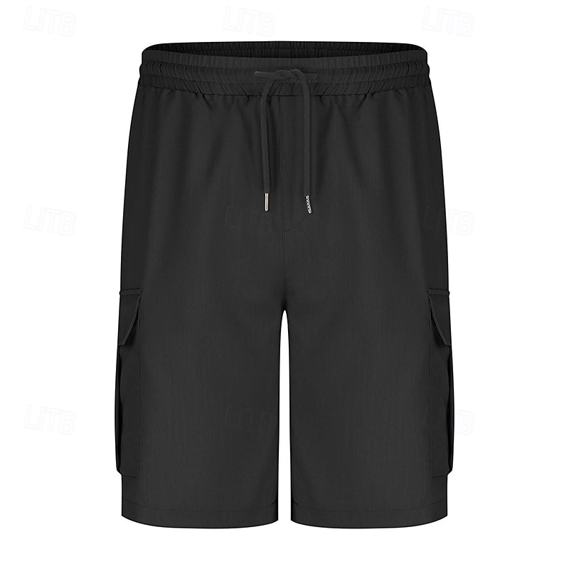 Per uomo Pantaloncini cargo Shorts Pantaloncini Estivi Coulisse Elastico in vita Multi-tasche Semplice Comodità Indossabile Lunghezza al ginocchio All'aperto Sport Quotidiano Moda Casual Nero Blu del 2025 a $18.99 –P8