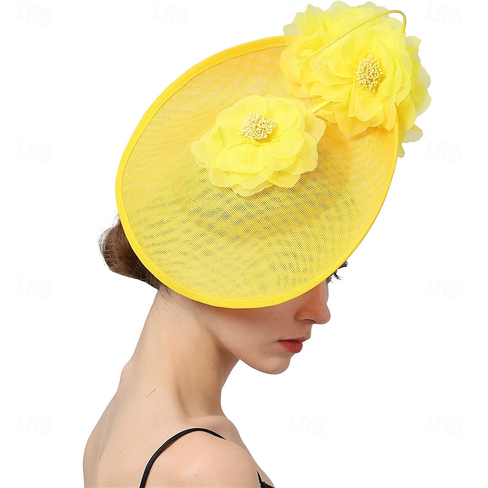 Hodeplagg Stoff Fedora-hatt Bryllup Fødselsdag Temafest Hesteveddeløp Elegant Vintage Søt Med Fjær Blomsterhodeplagg 2025 - $39.99 –P17