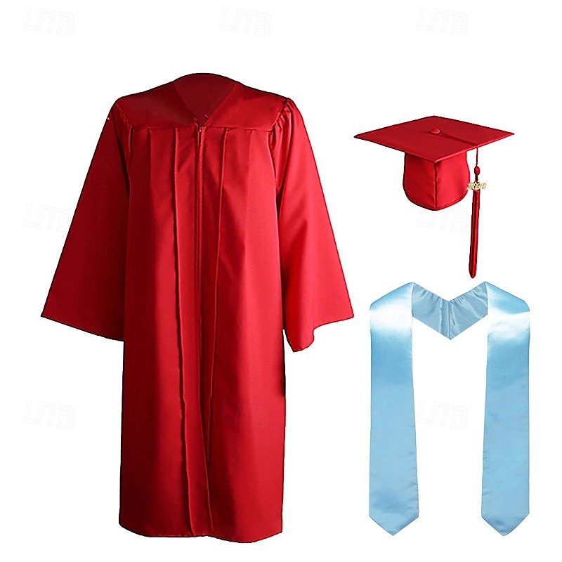 Graduation Cap and Gown 2025 Set with Tassel Graduation Stoles for High School College Bachelor 2025 - $28.99 –P10
