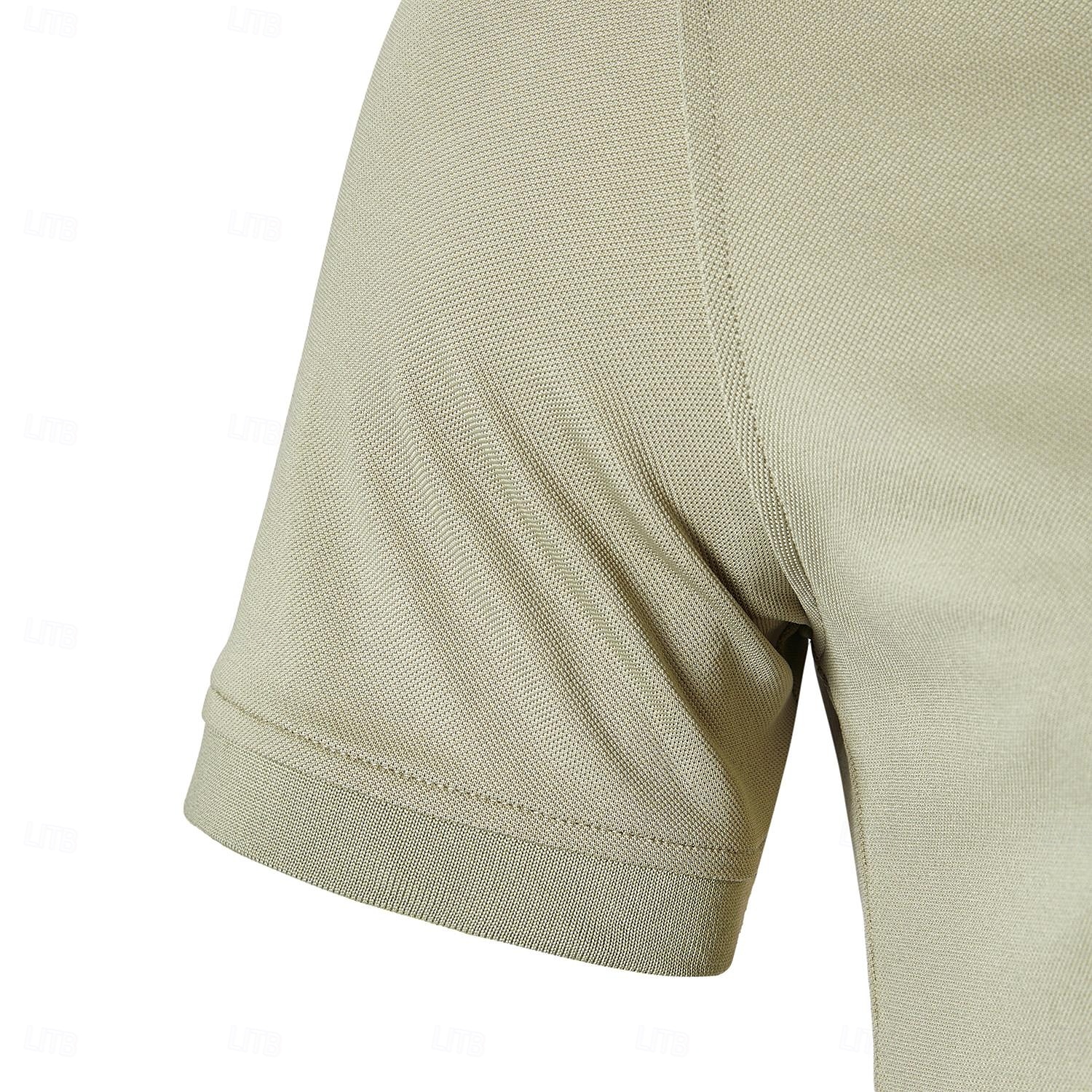 Herren Polo Strick-Polopullover Formell Arbeit Umlegekragen Kurzarm Einfarbig Button-Down Frühling Wein Dunkelgrau Schwarz Weiß Hellgrün Khaki Polo 2025 - $32.99 –P2