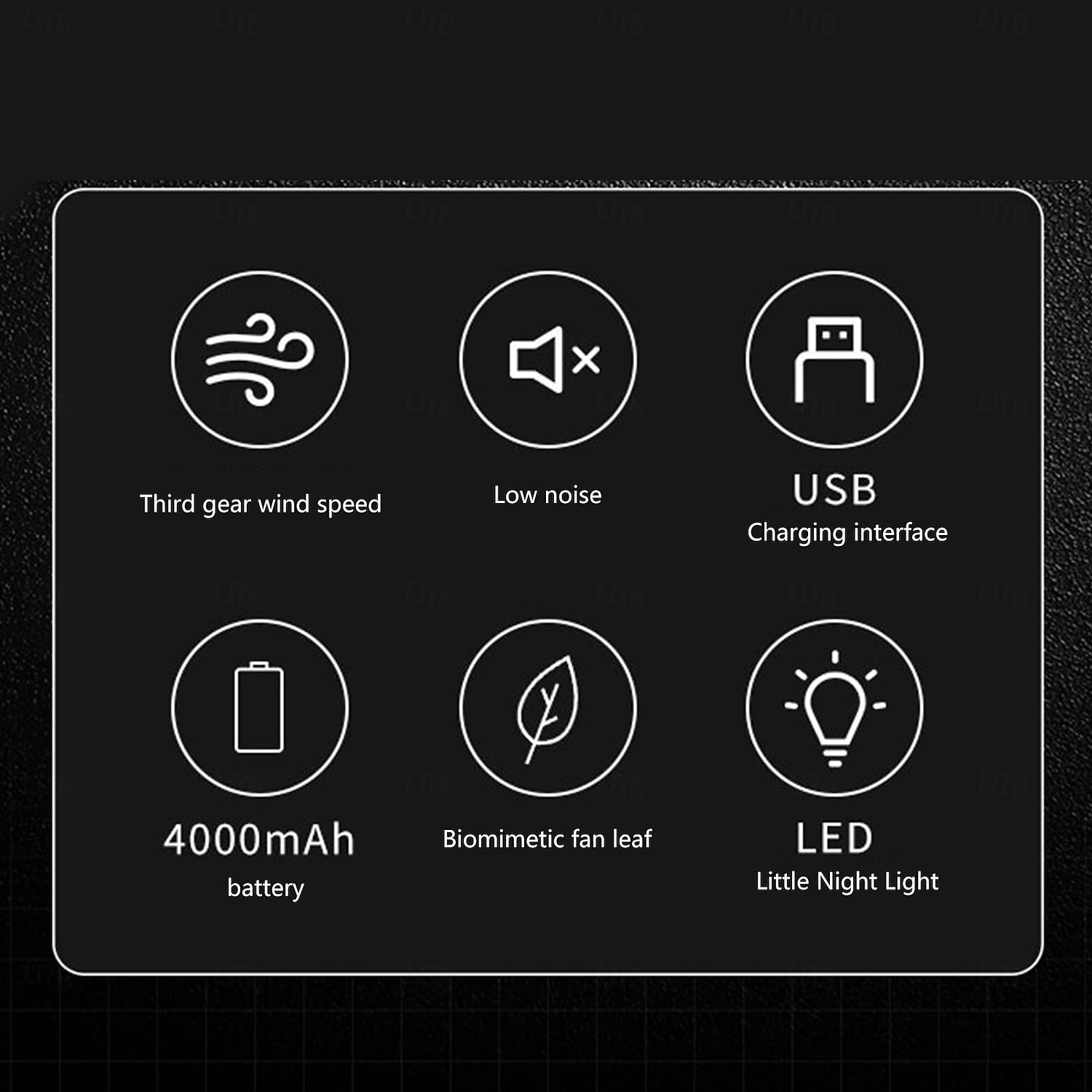 1 st. buitenkampeerlamp, ventilatorlamp, weinig geluid, lange batterijduur, USB-interface, hangend en staand, twee standen 2025 - $32.99 –P4