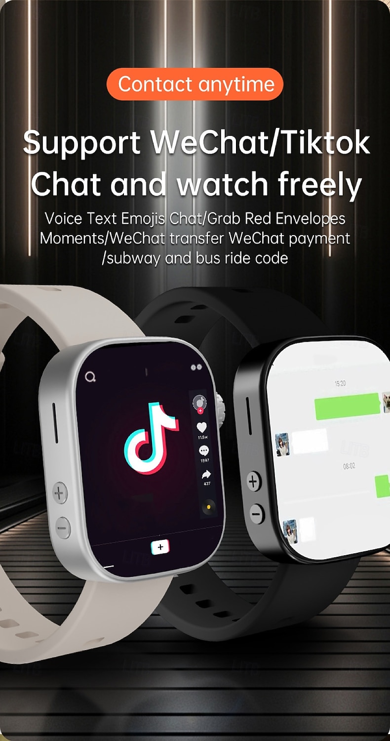 696 MS10 4G LTE Смарт-часы Телефон GPS Отслеживание сна Bluetooth Android iOS 46mm 2,06 2025 - $108.99 –P5