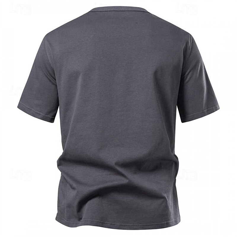 Herr T-shirt T-shirts Kortärmad tröja T-tröja Kortärmad V-slits Sommar Slät Mode Designer Grundläggande Klassisk Semester Gata Utekväll Svart Vit Ljusgrå Topp t-shirt för män 2025 - $29.99 –P13