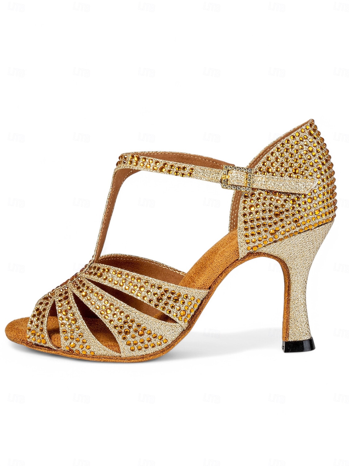 funkelnde Strass-Sandalen für Gesellschaftstanz – lateinamerikanische Salsa-Schuhe mit hohen Absätzen für Damen 2025 - AU $79.99 –P2